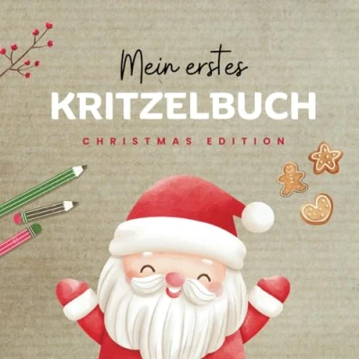 Abbildung von Kritzelbuch ab 1 Jahr Christmas Edition: Liebevoll gestaltetes Malbuch mit 50 kindgerechten Weihnachtsmotiven zum Kritzeln und Ausmalen Erstes ... Förderung der Kreativität Motorik