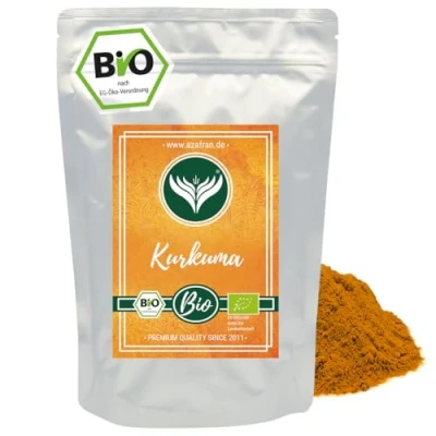 Abbildung von Azafran BIO Kurkuma Pulver Premium Kurkumapulver gemahlen aus Indien 1kg