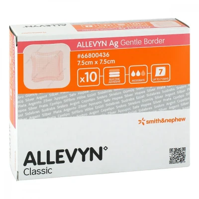 Abbildung von Allevyn Ag Gentle Border 7,5x7,5 cm Wundverband