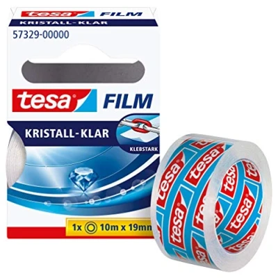 Abbildung von tesa Klebefilm 19 mm x 10 m kristall klar
