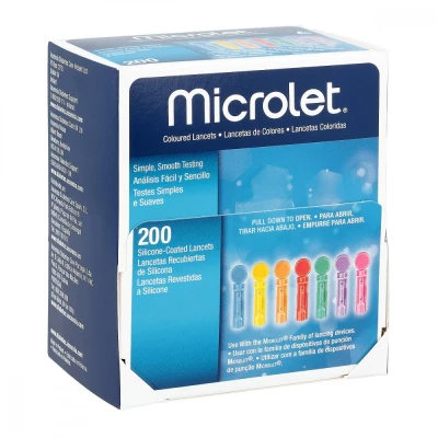 Abbildung von Microlet Lanzetten farbig