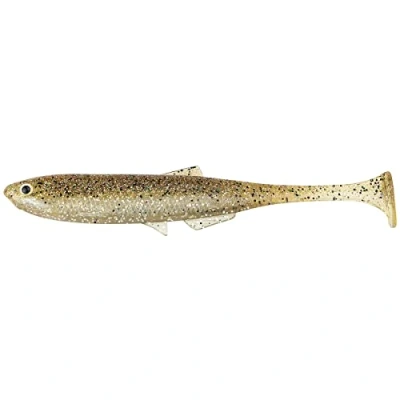 Abbildung von LMAB Bleak Shad 6 cm, 9 12 15 18 cm KÖFI Gummifisch Angelköder Gummiköder für: Zander, Barsch, Hecht &amp; Forelle Zanderköder Hechtköder Kunstköder (6 Champagne)