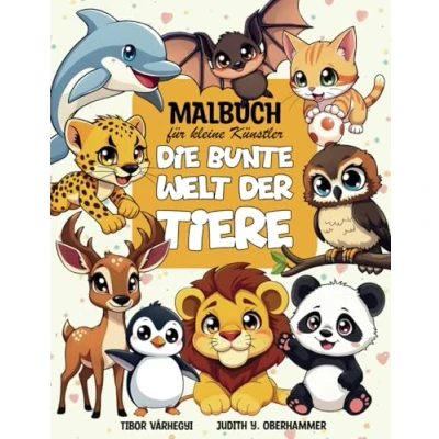 Abbildung von Malbuch für kleine Künstler: Die Bunte Welt der Tiere (Ausmalbuch Mädchen und Jungen ab 3 Jahren, mit 50 einfachen &amp; süßen Motiven tierischen Fakten)
