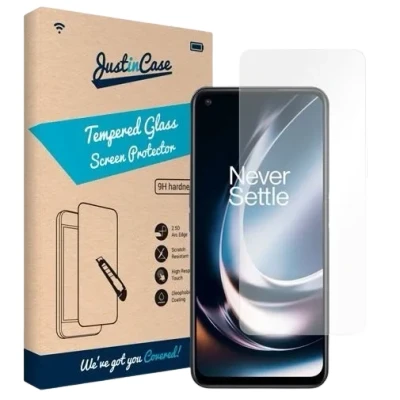 Abbildung von Just in Case Gehaertetes Glas Durchsichtige Displayschutzfolie OnePlus Nord CE 2 Lite