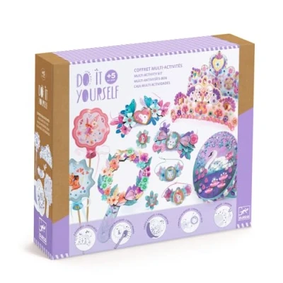 Abbildung von DJECO Kreativset DIY Box Nymphea mit 5 Bastelaktivitäten für Kinder ab Jahren