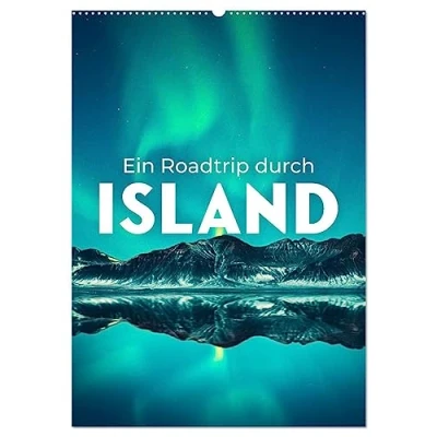 Abbildung von Ein Roadtrip durch Island (Wandkalender 2025 DIN A2 hoch), CALVENDO Monatskalender
