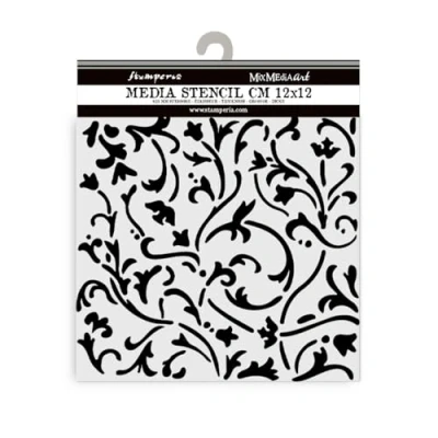 Abbildung von Stamperia Thick Stencils for Scrapbooks, Albums, Cards, Bullet Journalling, and More, Flexible Material, Easy to Clean, Perfect Hobbies, Crafts Gifting (Masquerade, Ornaments)