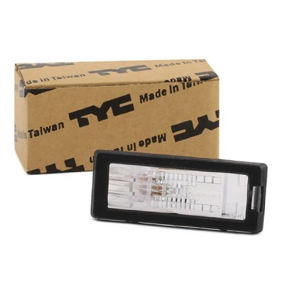 Abbildung von TYC 15 0387 00 9 Kennzeichenleuchte W5W beidseitig mit Glühlampe RENAULT: Modus / Grand Modus, LAGUNA 3 Grandtour, Captur, DACIA: Lodgy, Duster SUV