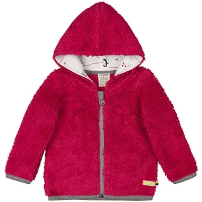 Abbildung von loud + proud Unisex Baby Jacke Plüsch aus Bio Baumwolle, GOTS Zertifiziert 3050, Einfarbig, Gr. 68 (Herstellergröße: 62/68), Rosa (Berry Ber)