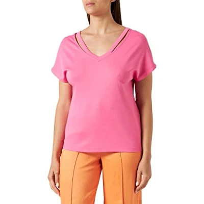 Abbildung von s.Oliver MIT CUT OUTS Tshirt basic, Damen, Größe: 32, Pink
