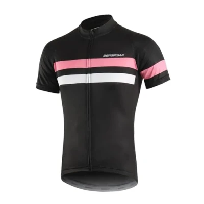 Abbildung von BERGRISAR Radtrikot Herren Kurzarm Rennrad Fahrrad Trikots, 8001rosa, Klein
