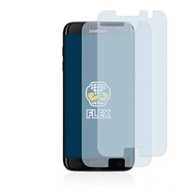 Abbildung von BROTECT 2 Stück Full Cover Schutzfolie für Samsung Galaxy S7 Edge Screen Displayschutz Folie [3D Curved, Anti Fingerprint, Kristall Klar]