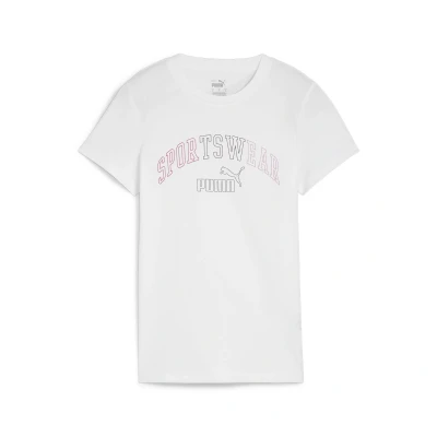 Abbildung von Puma ESS+ LOGO LAB Tshirt print, Damen, Größe: Medium, White