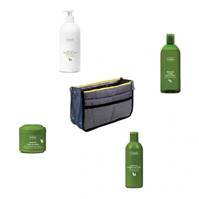 Abbildung von ZIAJA + TASCHE Set Satz creme peeling tonic seife Kosmetiktasche Veranstalter ®Auto schmuck (Olivenöl Körper)