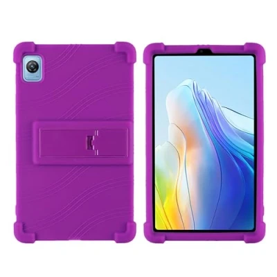 Abbildung von GIOPUEY Hülle Kompatibel mit Blackview Tab 60 Ständer Weiche TPU Silikon Schutzhülle Airbag Sturzschutz Case Purple
