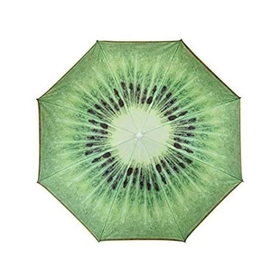 Abbildung von Sonnenschirm Ø 150 cm Strandschirm knickbar Schirm Balkonschirm Gartenschirm, abknickbar