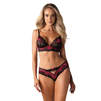 Abbildung von Tulia 2 teiliges BH Set Schwarz/Rosa