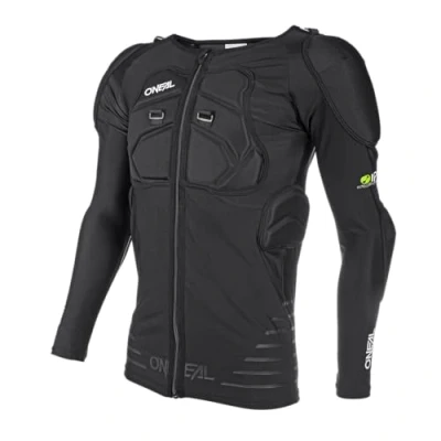 Abbildung von O&#039;NEAL Protektoren Jacke Motocross Enduro Motorrad Elastisch leichte Protektorenjacke, aus Polyurethan Schaum, Mesh Einsatz STV Long Sleeve Protector Shirt Erwachsene Schwarz Größe M