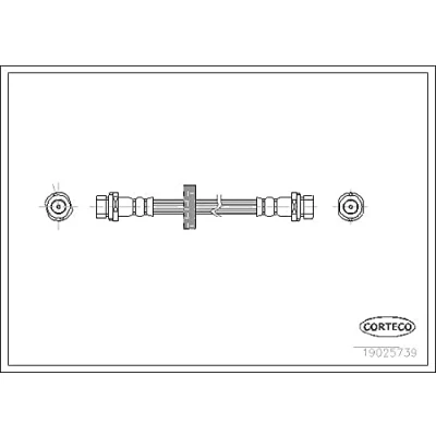 Abbildung von CORTECO 19025739 Bremsschläuche Hinterachse 195 FORD: Focus Mk1 Schrägheck, Kombi, Limousine