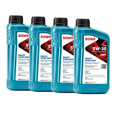 Abbildung von ROWE 4x 1 Liter HIGHTEC MULTI SYNT DPF SAE 5W 30 Motorenöl PKW Motoröl für Modelle mit Abgasnachbehandlung und Turboaufladung