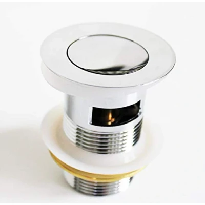 Abbildung von PROKIRA Waschtisch P202E55 Ablauf Ventil Siphon Massiv Messing Verchromt mit Überlauf