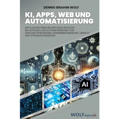 Abbildung von KI, Apps, Web und Automatisierung: Erfolgsfaktoren im digitalen Zeitalter: Ein Leitfaden zur Automatisierung von Geschäftsprozessen, Gewinnmaximierung, Umsatz Effizienzsteigerung.