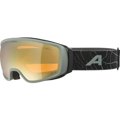 Abbildung von ALPINA DOUBLE JACK PLNT Q LITE Verspiegelte, Kontrastverstärkende OTG Skibrille Mit 100% UV Schutz Für Erwachsene, willow green matt, One Size