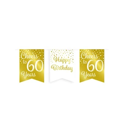Abbildung von Slinger Jubel auf 60 Jahre weiß/Gold 6m