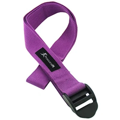 Abbildung von ProsourceFit Durable Cotton Cinch Buckle Yoga Strap for Stretching, Flexibility &amp; Physical Therapy