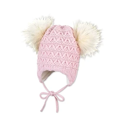 Abbildung von Sterntaler Knitted hat bobble Mütze für Kinder, Größe: 49, rosa