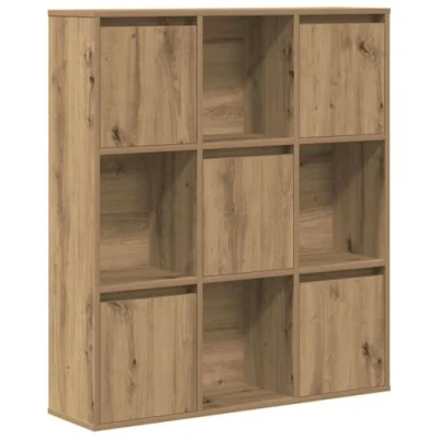 Abbildung von vidaXL Bücherregal Artisan Eiche 89x24x101,5 cm Holzwerkstoff, Bücherschrank, Lagerregal, Regal, Lagerschrank, Schrank, Aufbewahrungsschrank