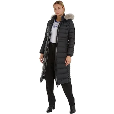 Abbildung von Tommy Hilfiger TYRA MAXI Daunenmantel, Damen, Größe: XXS, Black