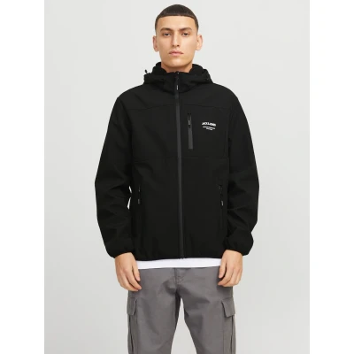 Abbildung von JACK &amp; Jones Softshell Jacke Outdoorjacke, Herren, Größe: Large, Black