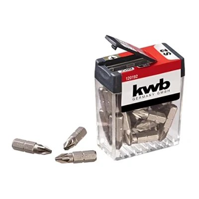 Abbildung von kwb 120192, 25 Stück(e), Pozidriv, PZ 2, Stahl, 1/4 C 6.3, mm
