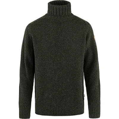 Abbildung von Fjallraven 87072 633 Övik Roller Neck Sweater M Sweatshirt Herren Dark Olive Größe XL