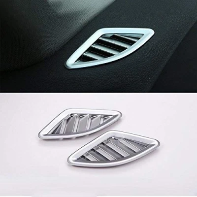 Abbildung von YIWANG ABS Chrom Armaturenbrett Klimaanlage Auslass Entlüftungsabdeckung Trim für X1 F48 20162019, X2 F47 2018 2019 Autozubehör