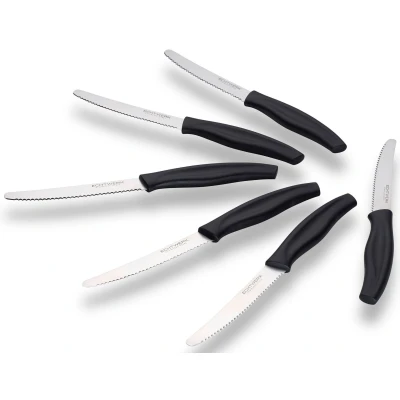 Abbildung von ECHTWERK Besteck Set &quot;(Brötchenmesser)&quot;, (Set, 6 tlg.), Wellenschliff, ergonomischer Griff aus Kunststoff