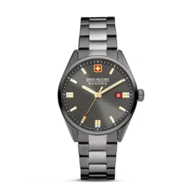 Abbildung von Swiss Military Hanowa Herren Analog Quarz Uhr mit Edelstahl Armband SMWGH2200141