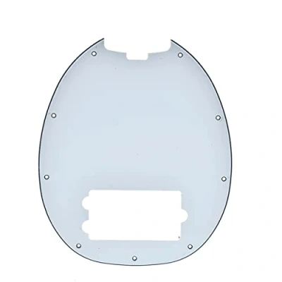 Abbildung von Dopro Bass Pickguard Fit für Musicman Classic 4 Saiten StingRay Modelle weiß 3 lagig