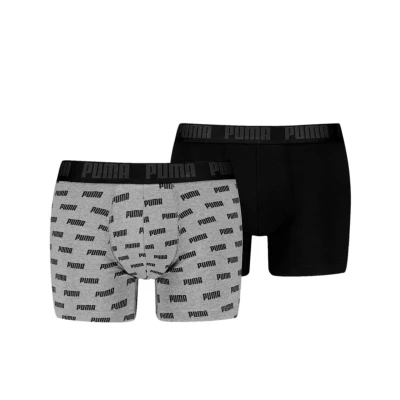 Abbildung von Licence Boxershorts Herren (2 er Pack) Middle Grey Melange/Black Größe: 5