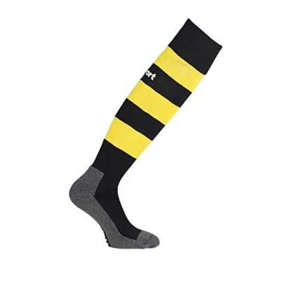 Abbildung von uhlsport Herren Team Pro Essential Stripe Socken, schwarz/limonengelb, 28 32