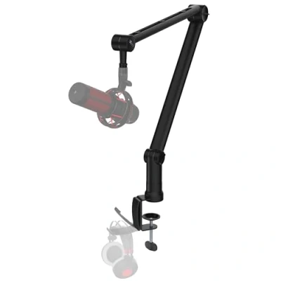 Abbildung von IXTECH Mikrofonarm für Hyperx Quadcast Rode Shure Sm7b Blue Yeti Gaming Mikrofon Halterung Mikrofonständer Tisch Universelle Studio Mic Podcast Streaming Standmikrofon Boom Arm Elegance Modell