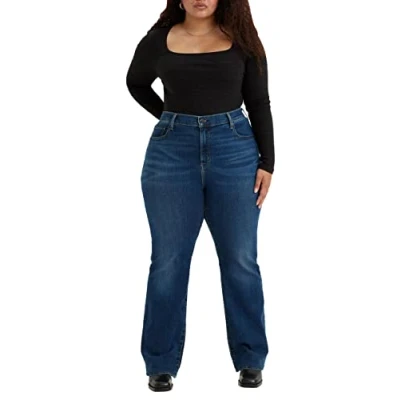 Abbildung von Levi&#039;s Plus 725 HIGH RISE Bootcut Jeans Bootcut, Damen, Größe: 48x32, Blue wave dark