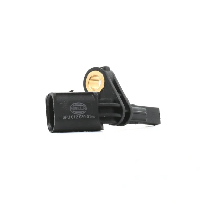 Abbildung von HELLA 6PU 012 039 011 ABS Sensor ohne Kabel 2 12 VOLKSWAGEN: Transporter 5 Kastenwagen, Golf Variant, Beetle Schrägheck, AUDI: A3 Schrägheck