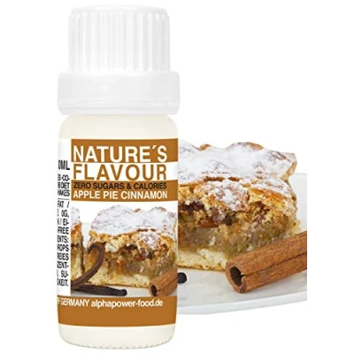 Abbildung von Flavour Drops Zuckerfrei APFELKUCHEN ZIMT, 100% natürliches liquid Lebensmittel Aroma I Backaroma, Quark und Shake Geschmack zum Tropfen, füssig Flavdrops