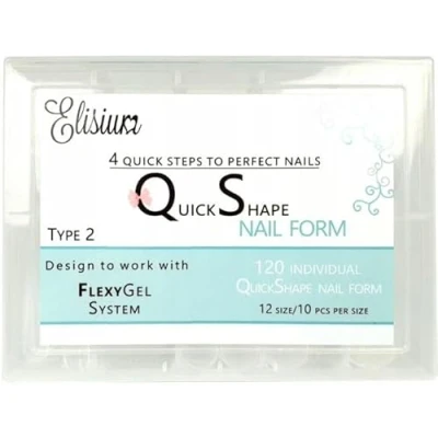 Abbildung von Elisium Quick Shape Nagelformen, 120 Stück