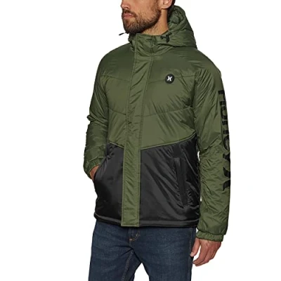 Abbildung von thread collective inc. Herren Portage Puffer Bomber Jacket Jacke, Cargo Khaki, S