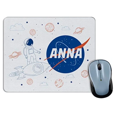 Abbildung von Personalisierte Mauspad mit Namen. Geschenke für Fans. Verschiedene Modelle 18x22cm Rechteckig. NASA