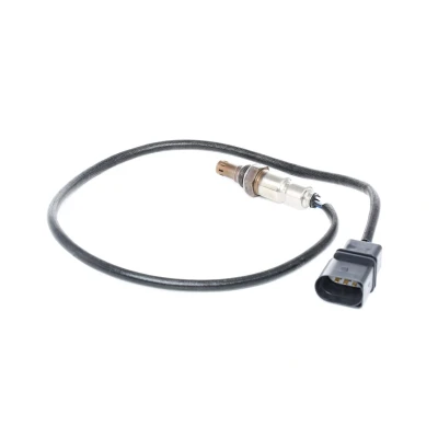 Abbildung von VEMO V10 76 0118 Lambdasonde Original Qualität vor Katalysator Breitband Lambda Sonde, Gewinde vorgefettet schwarz D Form