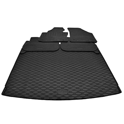 Abbildung von Mattenprofis Gummimatten + Gummi Kofferraumwanne Set passend für VW Caddy III IV ab Bj.2004 2020 GKK